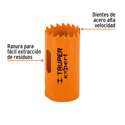 COBI-1-1/8 Sierra copa bimetálica 1-1/8", para mandril de 3/8"