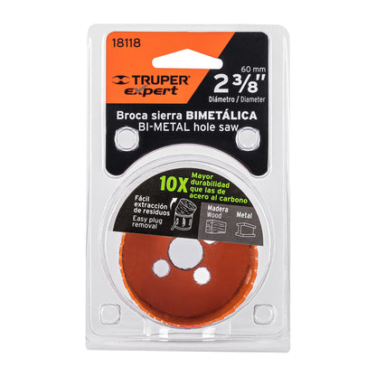 COBI-2-3/8 Sierra copa bimetálica 2-3/8", para mandril de 7/16"