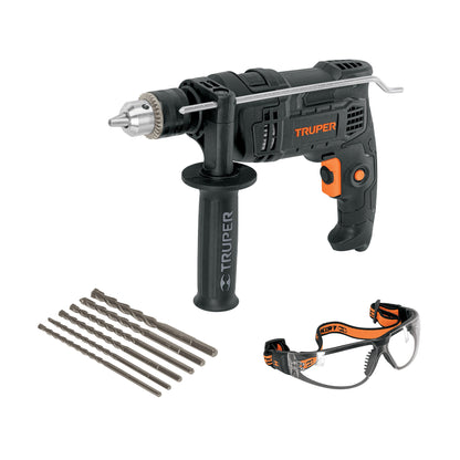 COMBOR-1/2N6 Combo Rotomartillo 650W con brocas y lentes de seguridad