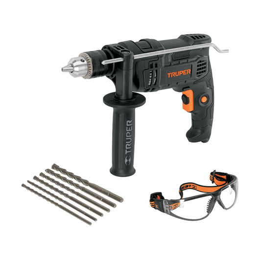 COMBOR-1/2N6 Combo Rotomartillo 650W con brocas y lentes de seguridad
