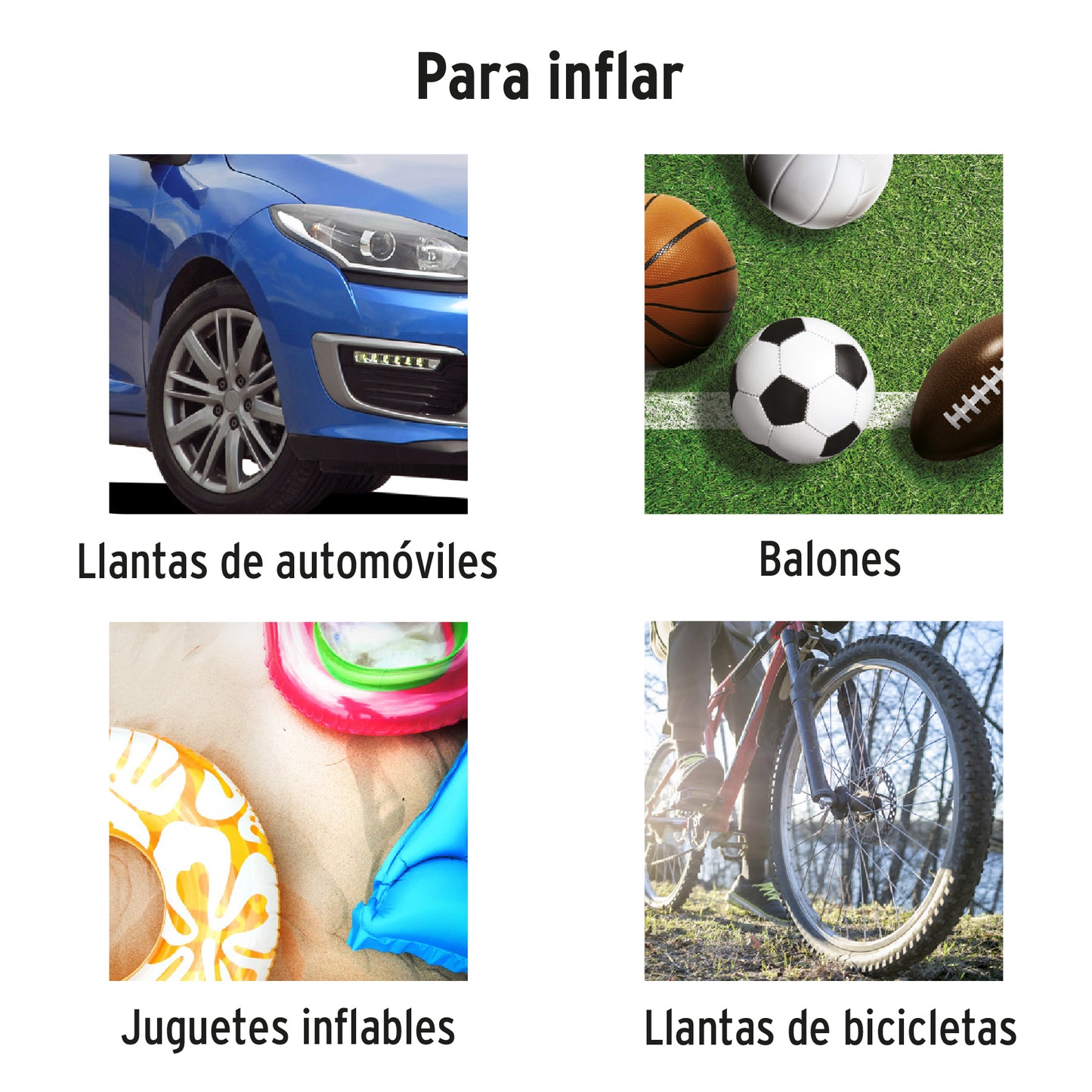COMP-12 Compresor de aire 12 V portátil, para auto, incluye maletín