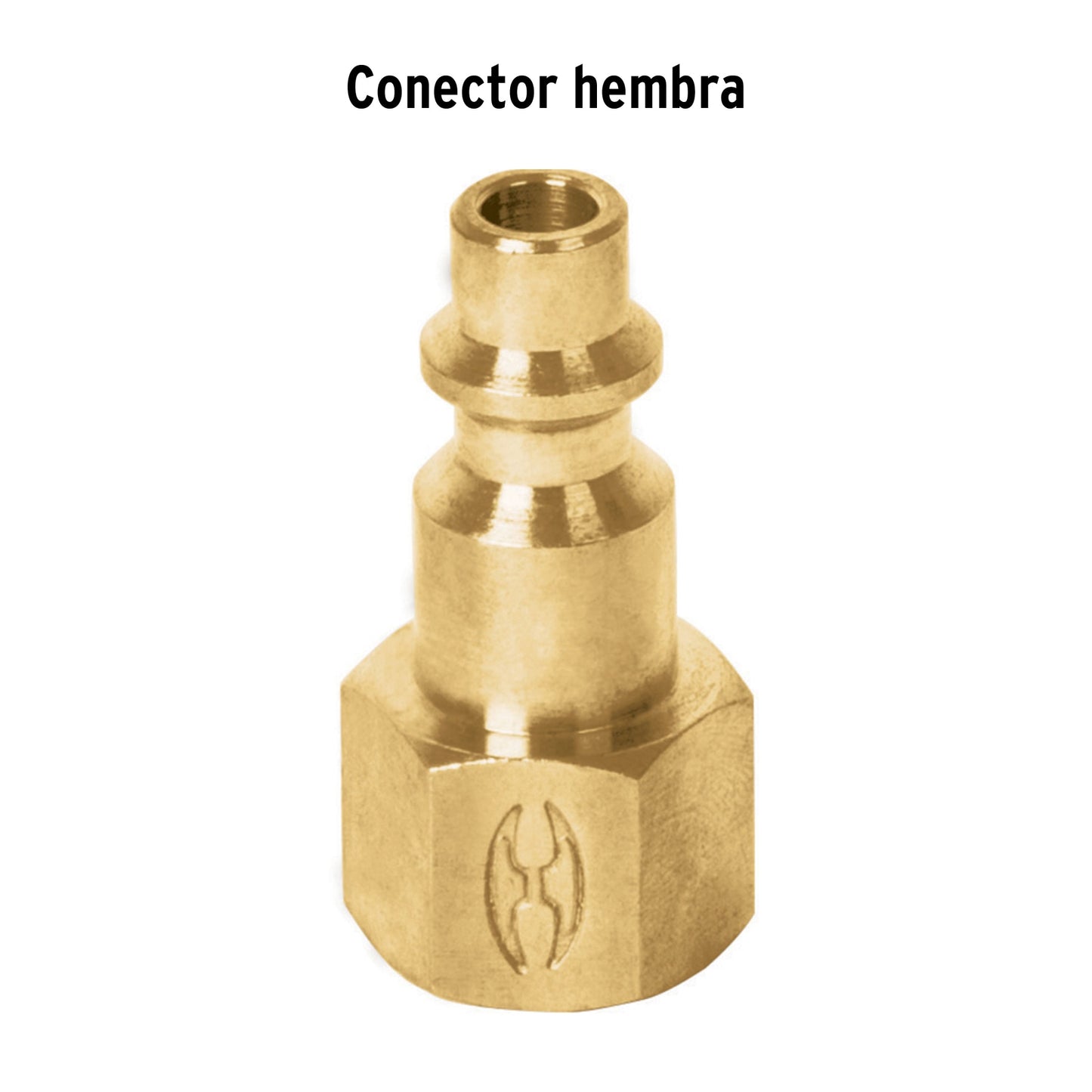 CORAL-HEM-1/4 Conector rápido de latón, 1/4 NPT, hembra
