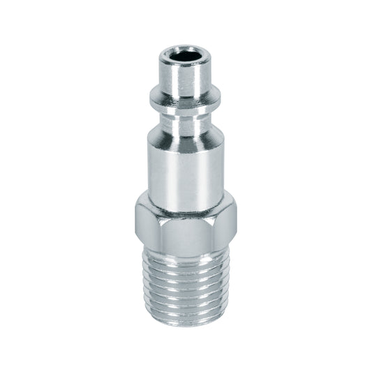 CORAL-MA-1/4P Conector rápido de acero cromado, 1/4 NPT, macho, Pretul