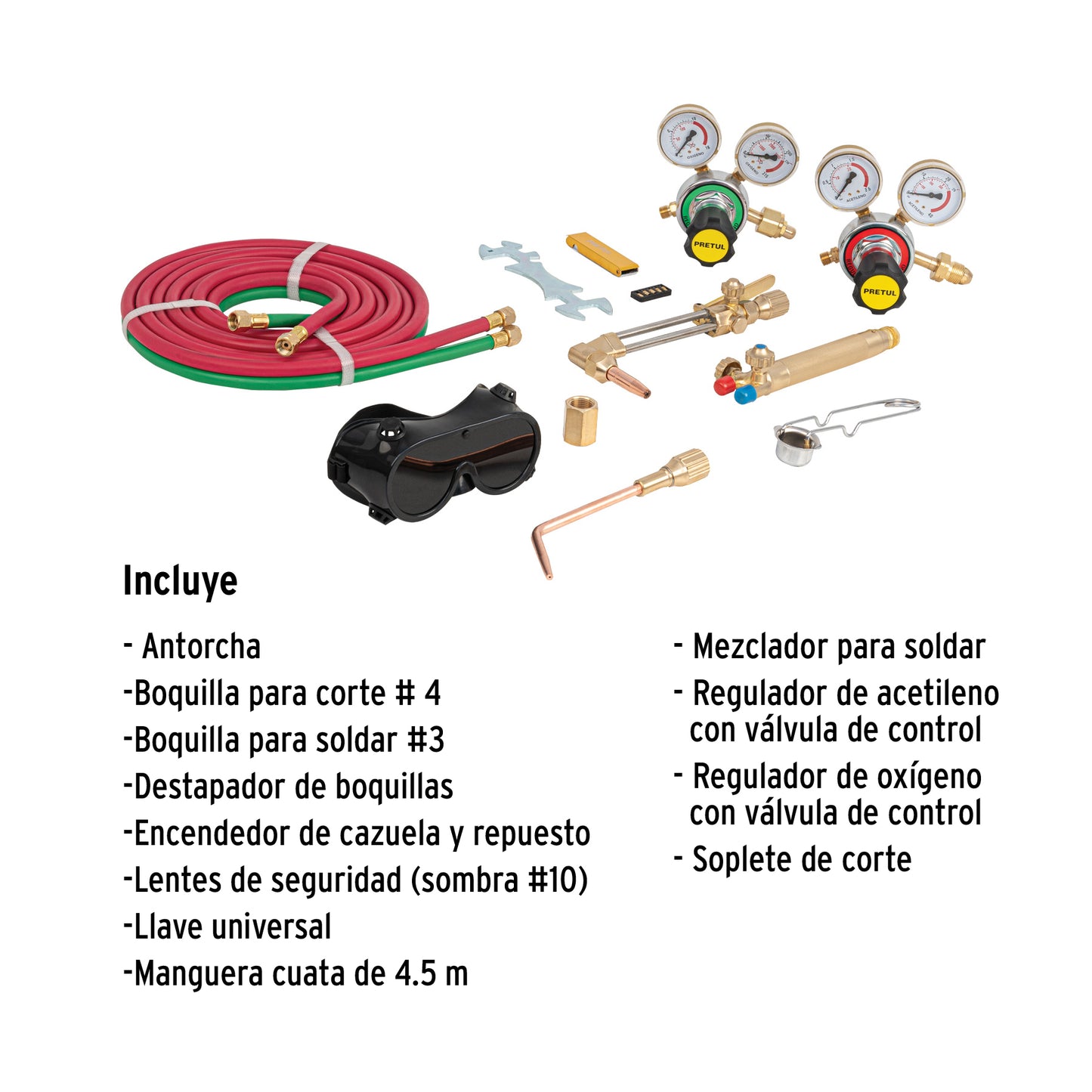 CORSOL-P Equipo de corte y soldadura, Pretul