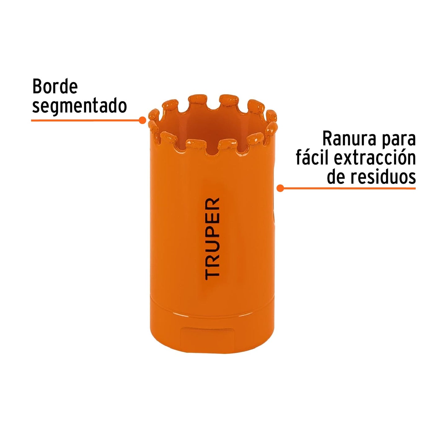 COSE-1-1/8  Brocasierra diamante, borde segmentado 1-1/8"