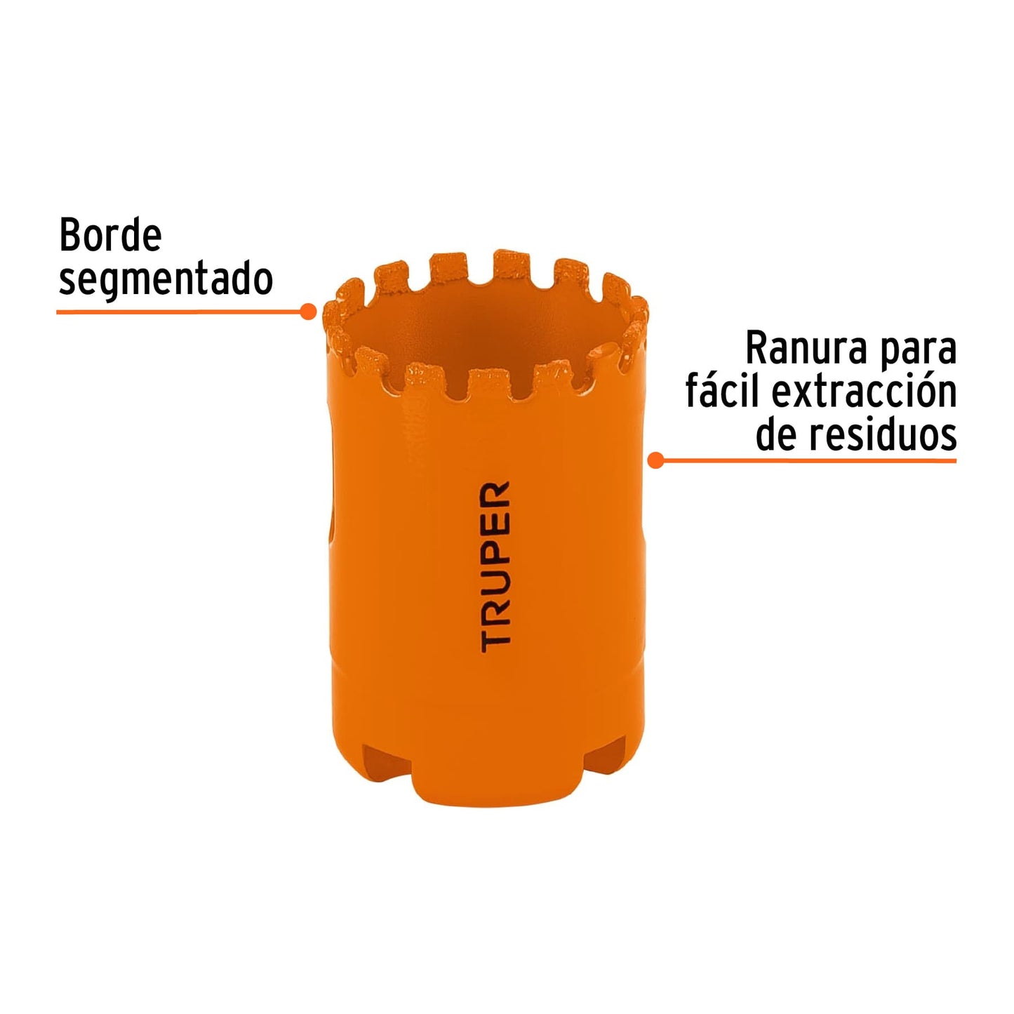 COSE-1-3/8 Brocasierra diamante, borde segmentado 1-3/8"