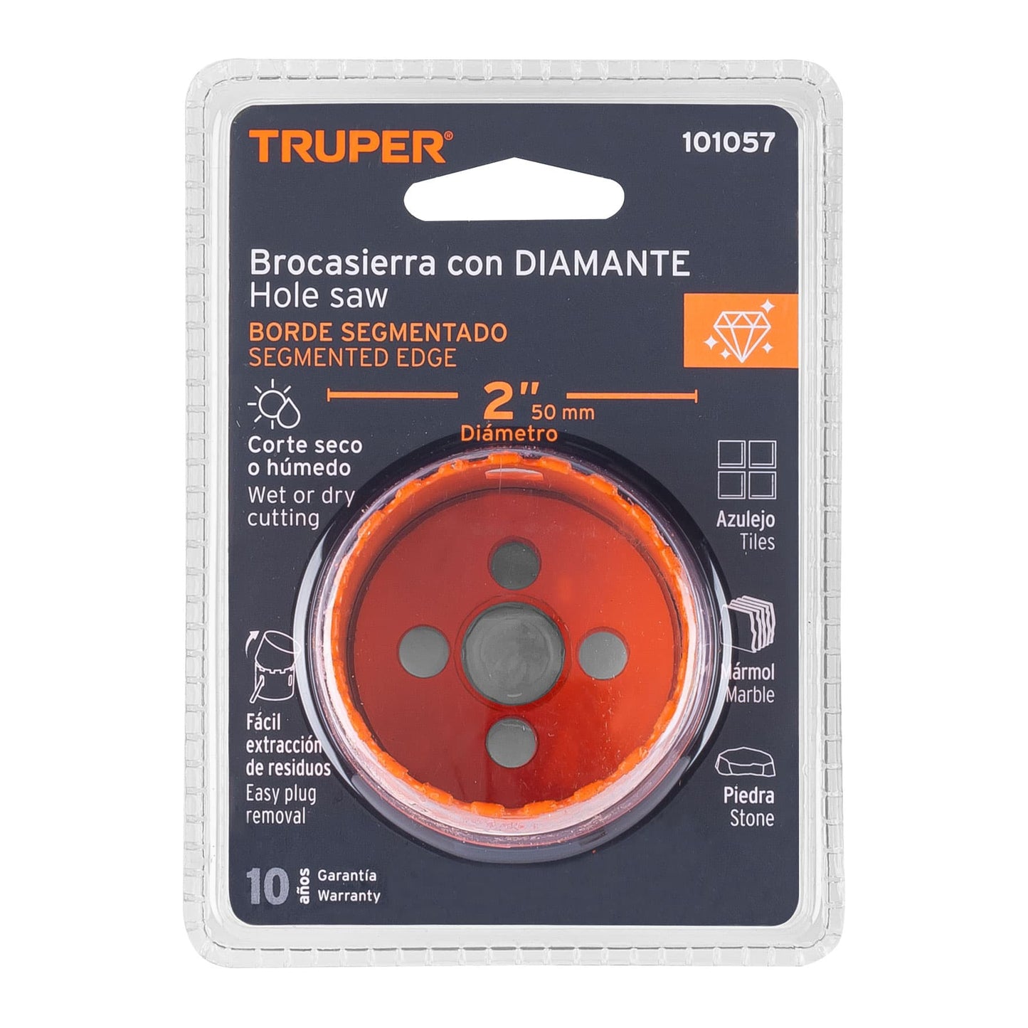 COSE-2 Brocasierra diamante, borde segmentado 2"