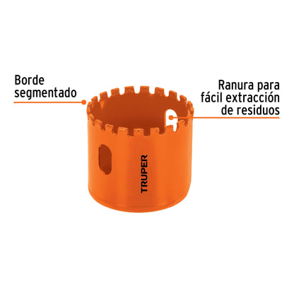COSE-2 Brocasierra diamante, borde segmentado 2"