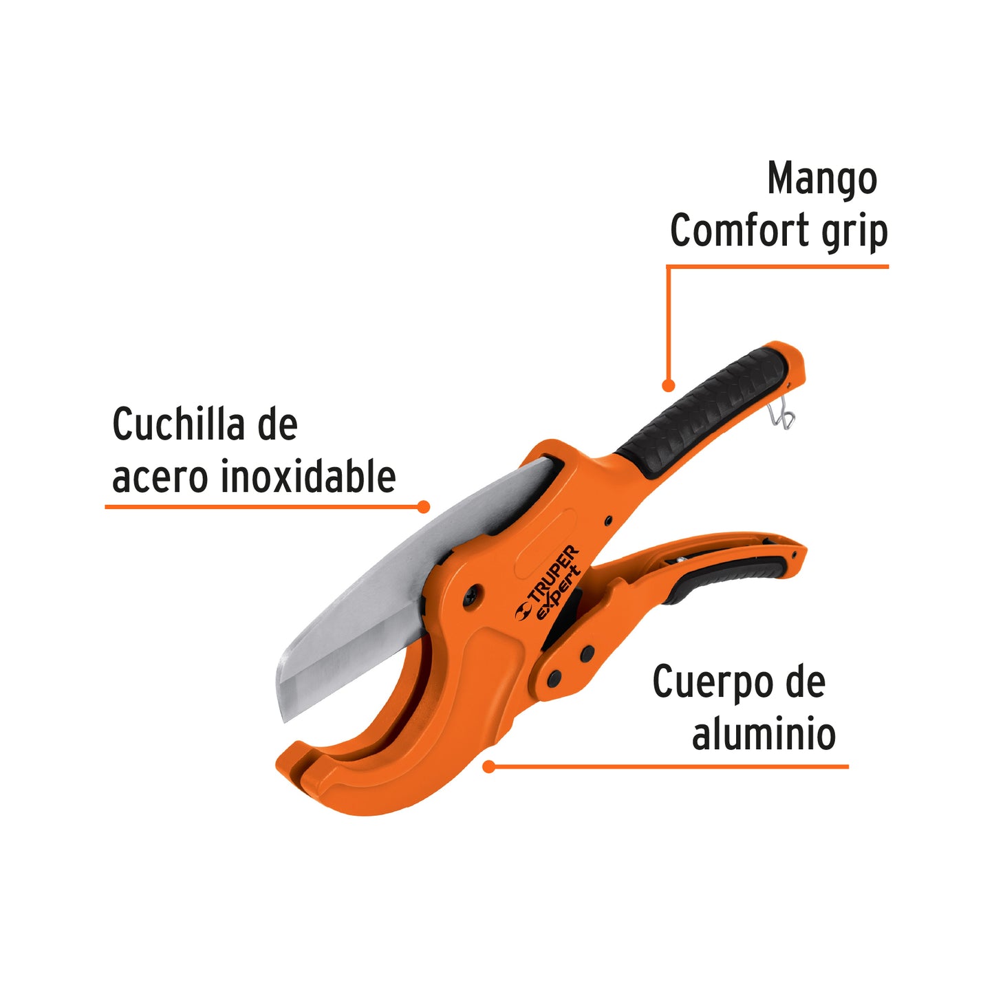 COT-PVC-X Cortador tipo tijera para tubo plástico, profesional, 2-1/2"