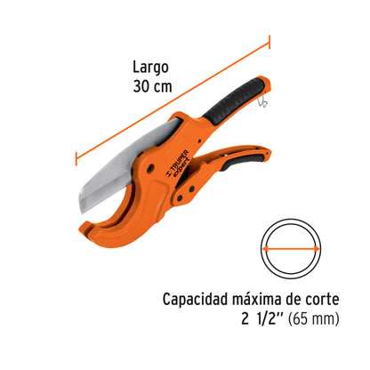 COT-PVC-X Cortador tipo tijera para tubo plástico, profesional, 2-1/2"