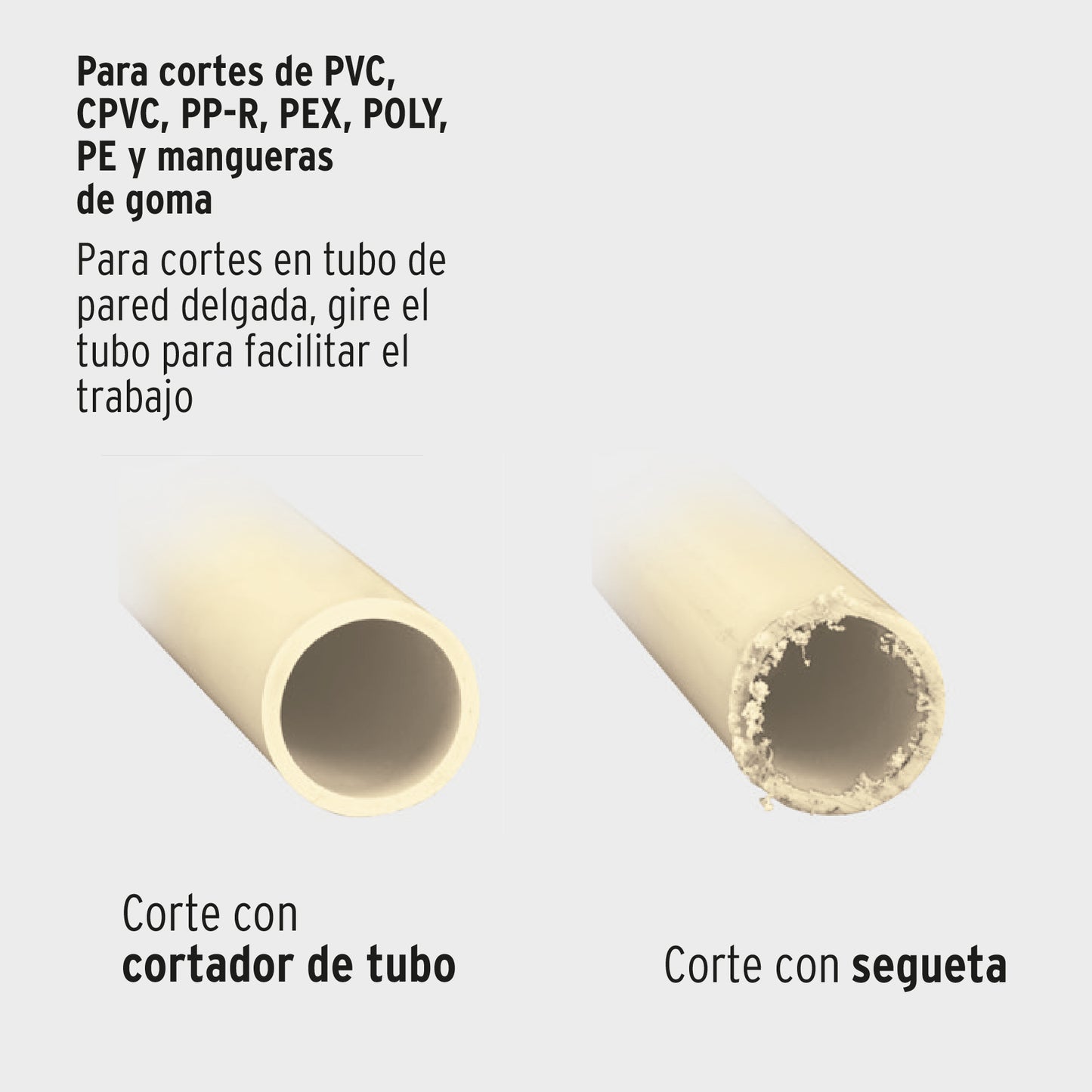 COT-PVC-X Cortador tipo tijera para tubo plástico, profesional, 2-1/2"