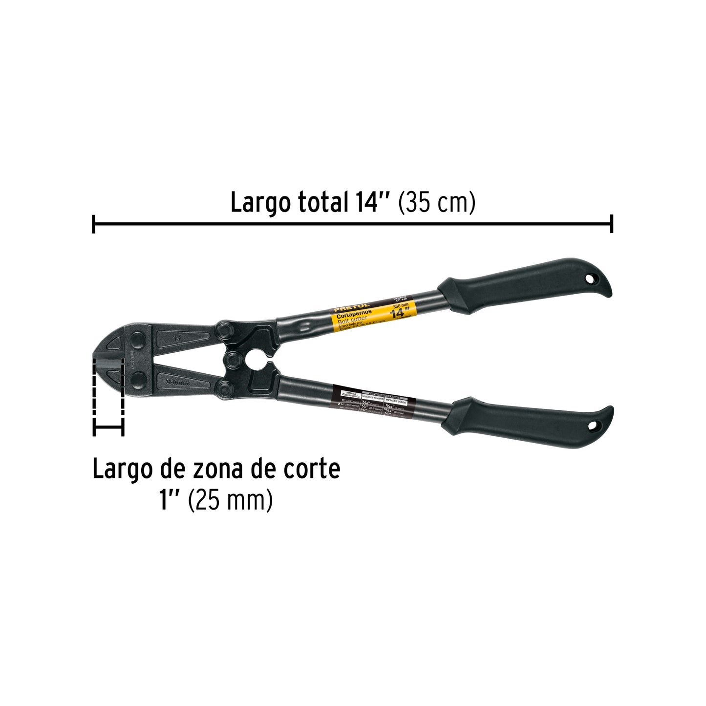 CP-14P Cizalla cortapernos 14", Pretul