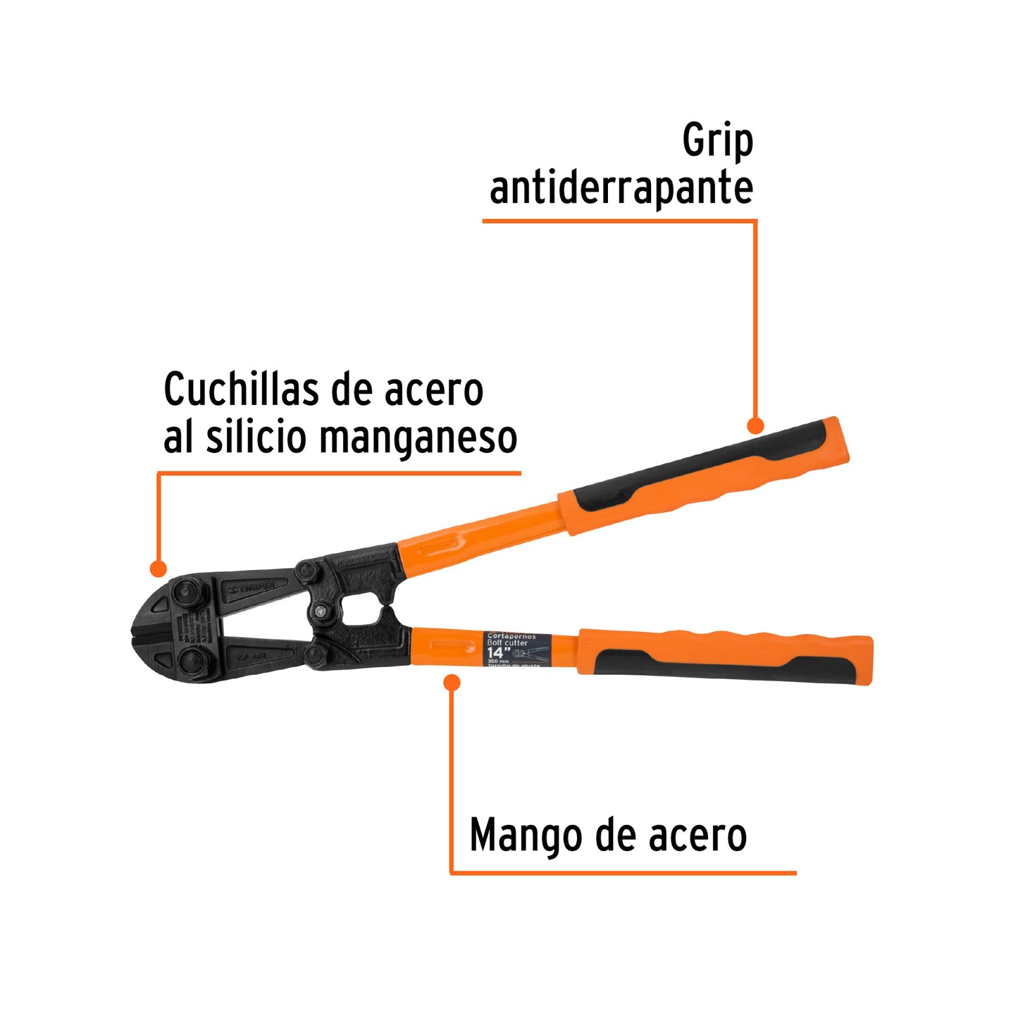 CP-14X Cizalla cortapernos profesional 14"