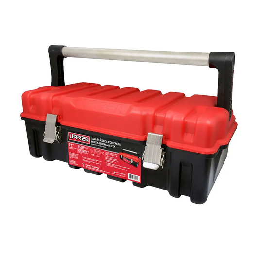 CPUC20R Caja plástica con broches metálicos roja 21" X 11" X 7"