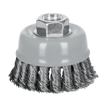 CT-608MRX Carda de copa, alambre trenzado grueso, 3', Multi rosca