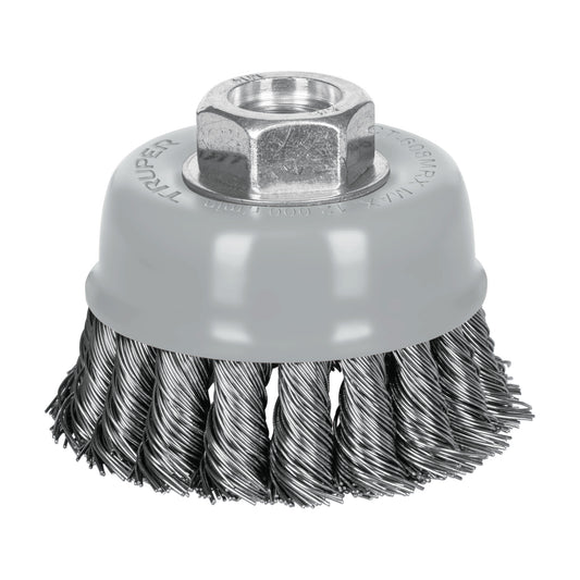 CT-608MRX Carda de copa, alambre trenzado grueso, 3', Multi rosca
