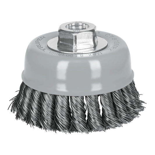 CT-610MRX Carda de copa, alambre trenzado grueso , 4', Multi rosca