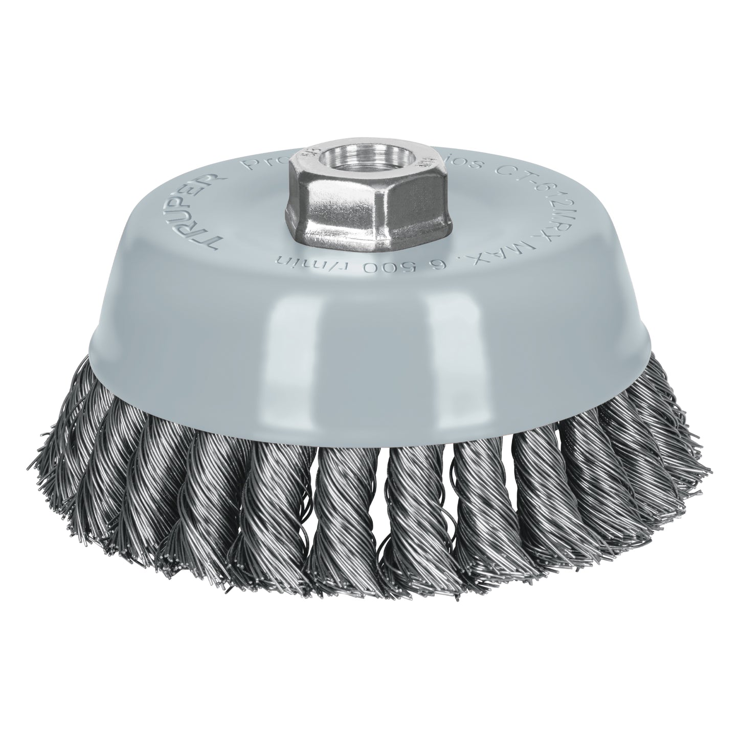 CT-612MRX Carda de copa, alambre trenzado grueso , 5', Multi rosca