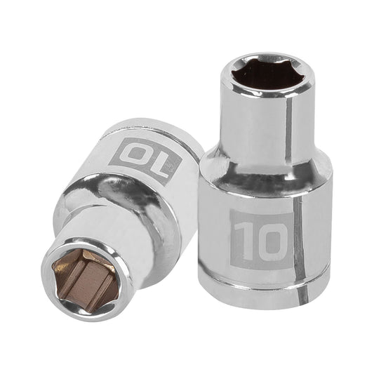 D-1210-M Copa de 6 puntas, mando 1/2" de 10mm