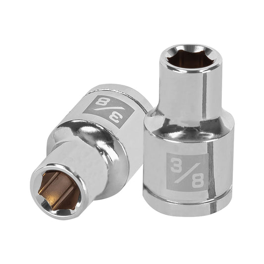 D-1212-H Copa de 6 puntas, mando 1/2" de 3/8"
