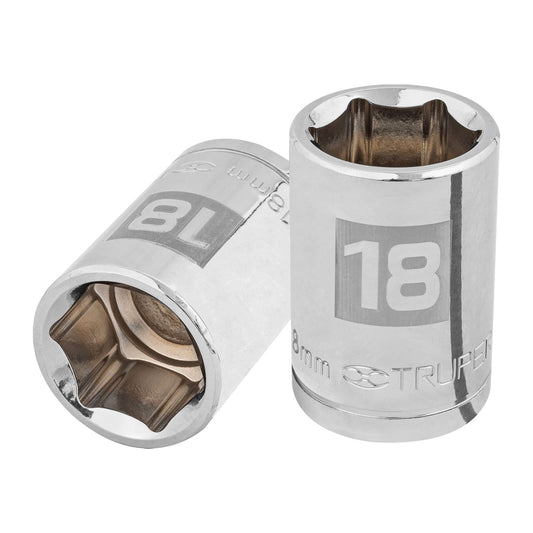 D-1218-M Copa de 6 puntas, mando 1/2" de 18mm