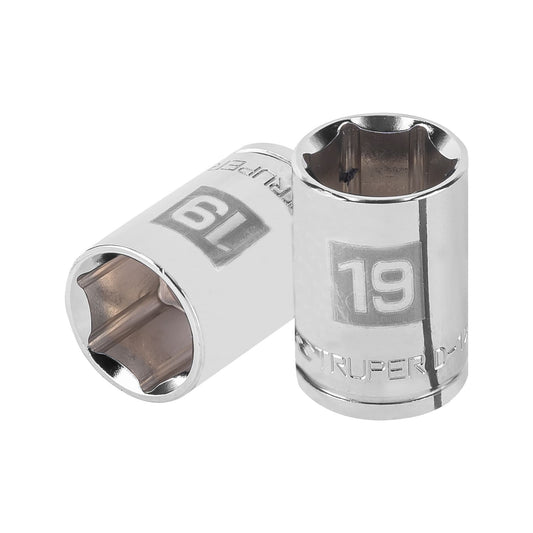 D-1219-M Copa de 6 puntas, mando 1/2" de 19mm