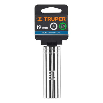 D-1219-ML Copa de 6 puntas, mando 1/2" de 19mm