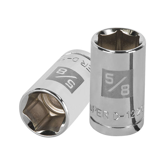 D-1220-H Copa de 6 puntas, mando 1/2" de 5/8"