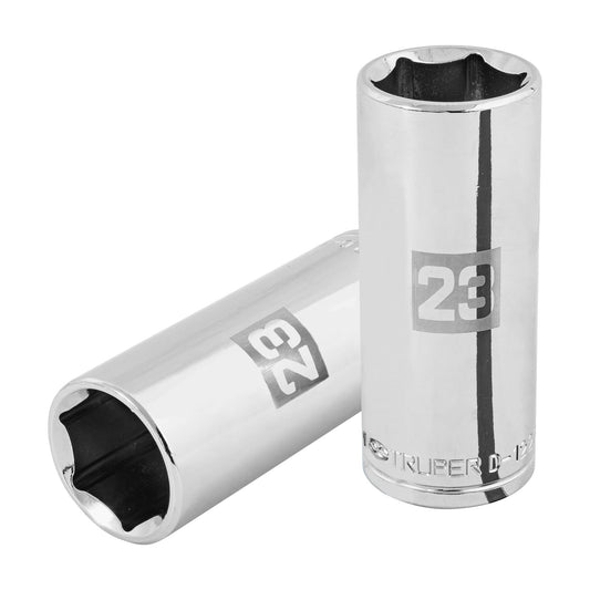 D-1223-ML Dado largo de 6 puntas, cuadro 1/2' de 23 mm