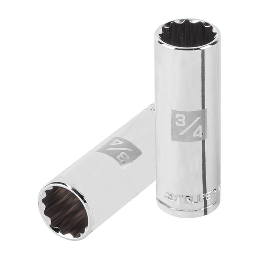 D-1224-EL Copa de 12 puntas, largo, mando 1/2" de 3/4"