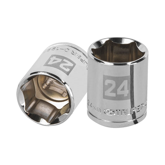 D-1224-M Copa de 6 puntas, mando 1/2" de 24mm