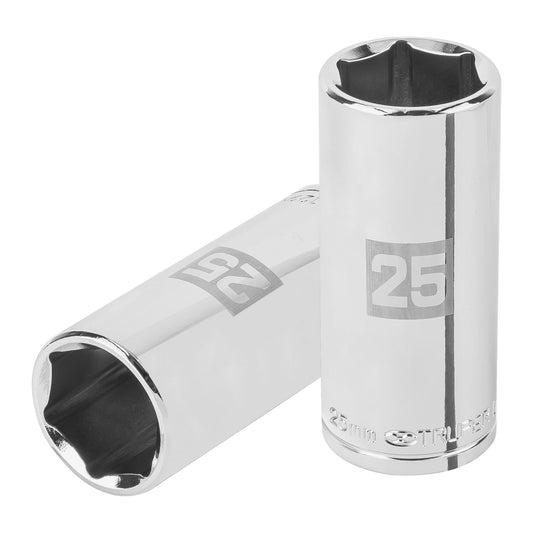 D-1225-ML Dado largo de 6 puntas, cuadro 1/2' de 25 mm