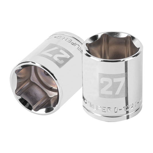 D-1227-M Dado de 6 puntas, cuadro 1/2' de 27 mm