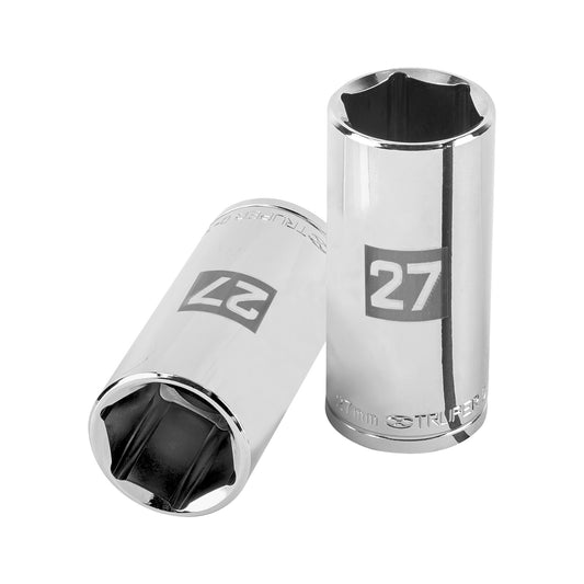 D-1227-ML Dado largo de 6 puntas, cuadro 1/2' de 27 mm