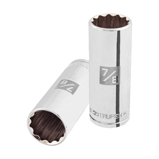 D-1228-EL Copa de 12 puntas, largo, mando 1/2" de 7/8"