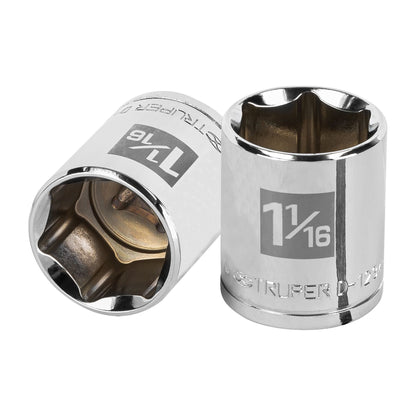 D-1234-H Copa de 6 puntas, mando 1/2" de 1-1/16"