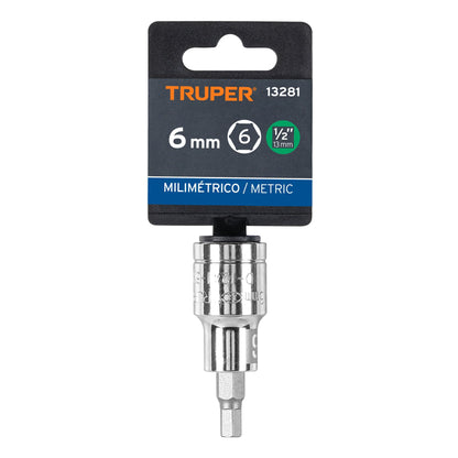D-1241-6M Copas de punta bristol, mando 1/2" de 6mm
