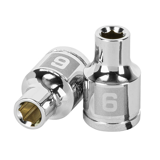 D-3806-HM Copa de 6 puntas, mando 3/8", de 6mm