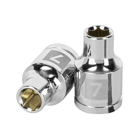 D-3807-HM Copa de 6 puntas, mando 3/8", de 7mm