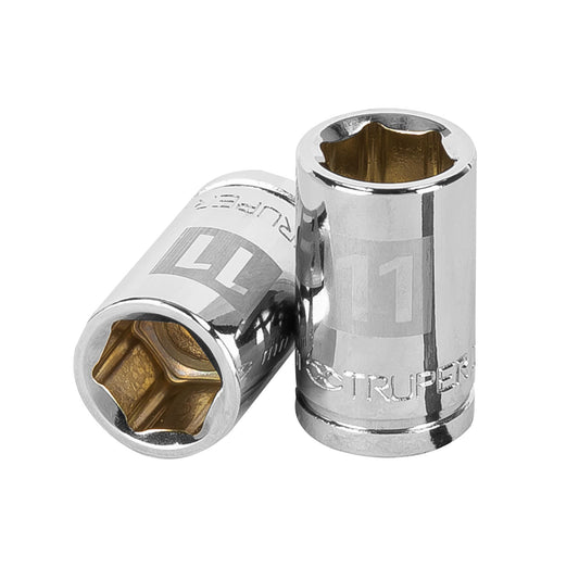 D-3811-HM Copa de 6 puntas, mando 3/8", de 11mm