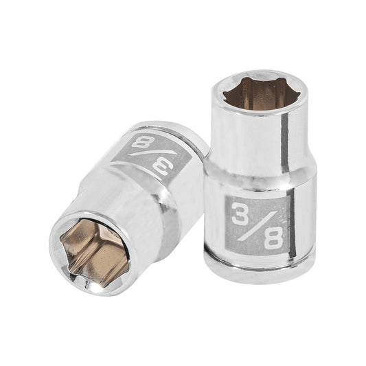 D-3812-H Copa de 6 puntas, mando 3/8" de 3/8"