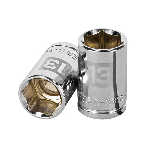 D-3813-HM Copa de 6 puntas, mando 3/8", de 13mm