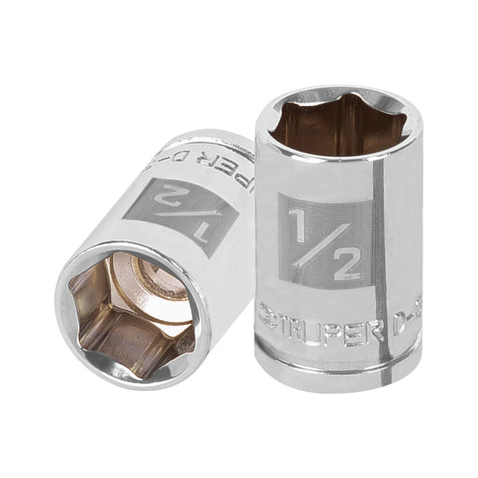 D-3816-H Copa de 6 puntas, mando 3/8" de 1/2"