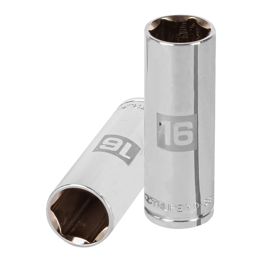 D-3816-HM-L Copa de 6 puntas, largo, mando 3/8" de 16mm