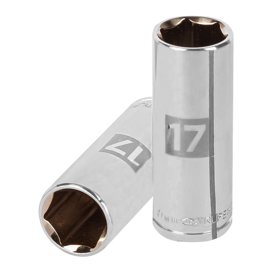 D-3817-HM-L Copa de 6 puntas, largo, mando 3/8" de 17mm