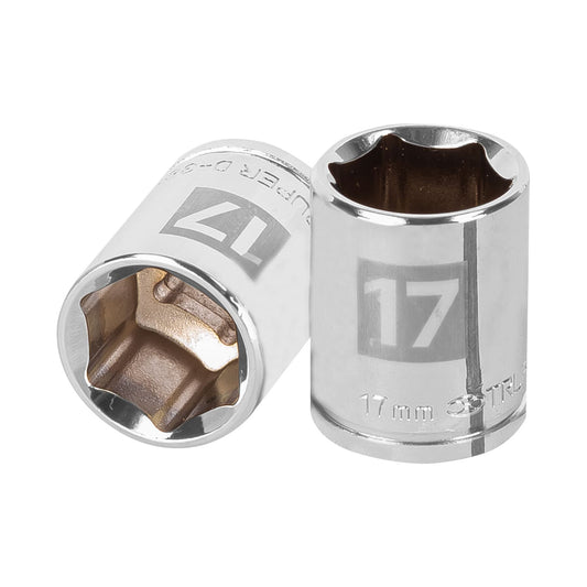 D-3817-HM Copa de 6 puntas, mando 3/8", de 17mm