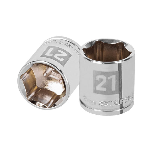 D-3821-HM Copa de 6 puntas, mando 3/8", de 21mm