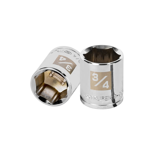 D-3824-H Copa de 6 puntas, mando 3/8" de 3/4"