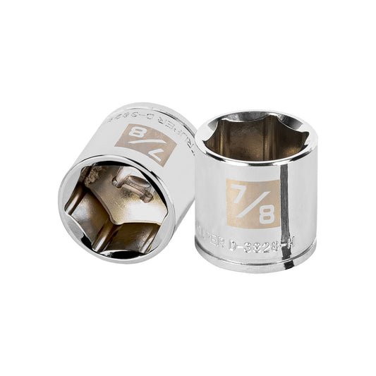 D-3828-H Copa de 6 puntas, mando 3/8" de 7/8"