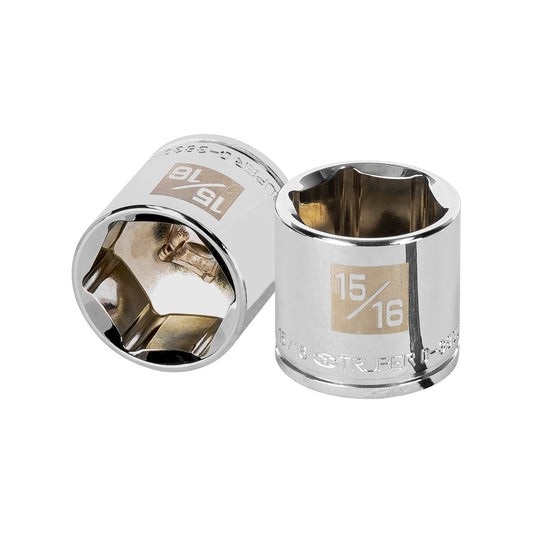 D-3830-H Copa de 6 puntas, mando 3/8" de 15/16"